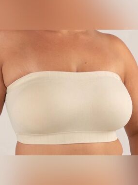 Shapermint Truekind Strapless Bandeau Bra - Chai